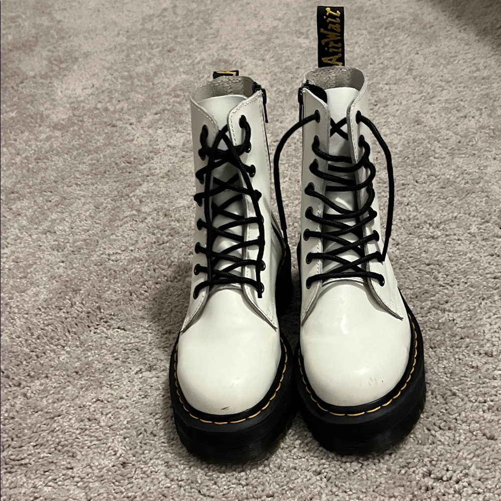 Dr. Martens White platform Airwalk boots